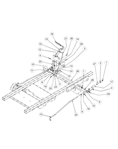 Brake Assembly Diagram and Parts List for M72-KW LC-53BB5GFZ750-29HP-DFI-OHV-LC Cub Cadet Lawn Tractor